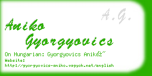 aniko gyorgyovics business card